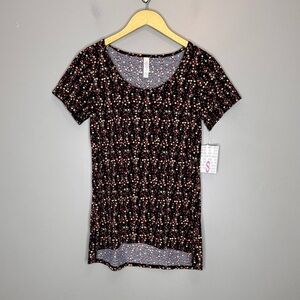 NWT Lularoe floral scoopneck Tshirt
